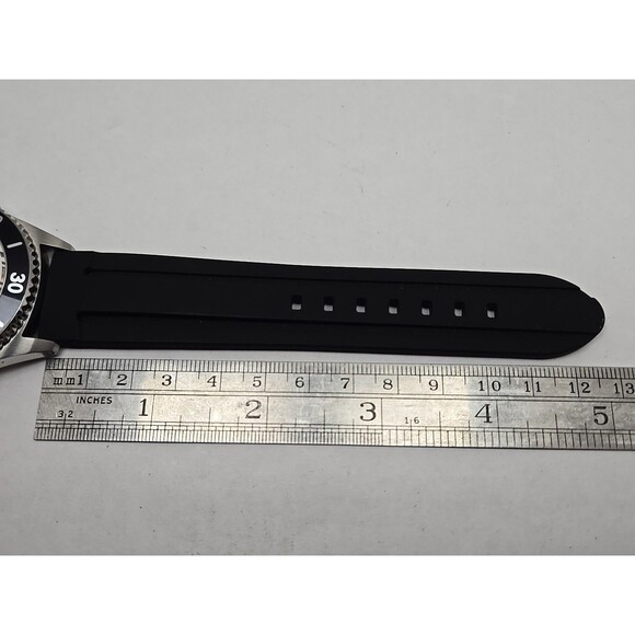 Zazzle Ewatchfactory Diver Quartz Watch New Battery 10 ATM Rubber Band Call Sign - Picture 8 of 10